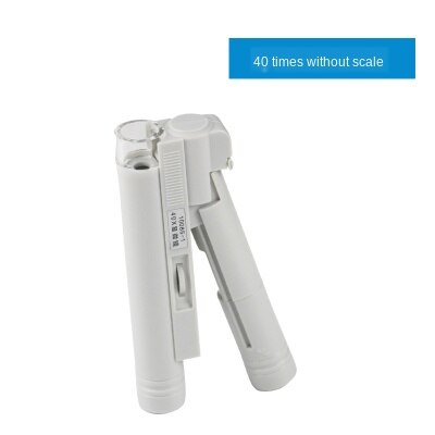 40 times reading microscope with light source (with scale, with light source) 40x magnifying glass insect observation: Gold