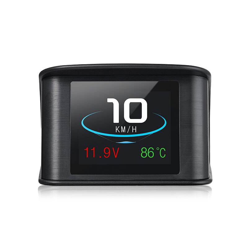 P10 bil hud head up display lcd obd 2 scanner diagnostisk værktøj inden for smart digital speedometer hastighed brændstofforbrug: Lavendel