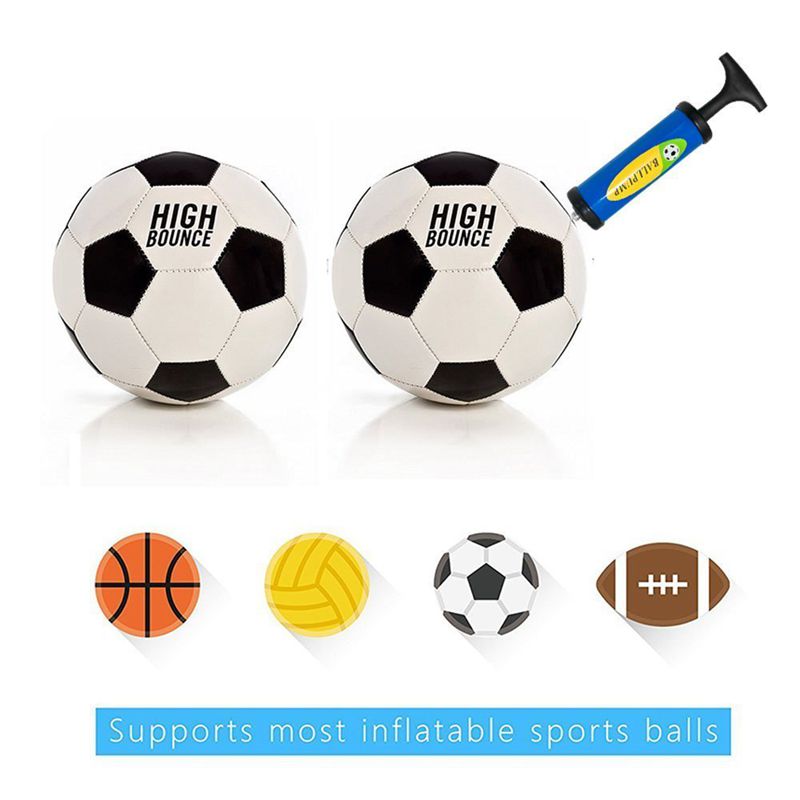 Inflator ball pumpe nåler ventil adapter sett til basketball fotball ballonger volleyball og rugby