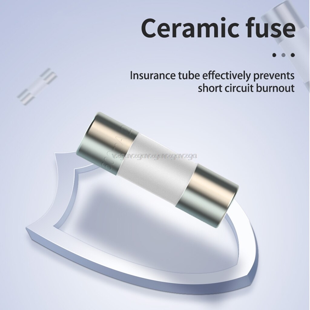 20pcs/10pcs Ceramic Fuse For Multimeter Instrument 600mA 10A Ceramic British Plug Fuse D30 19