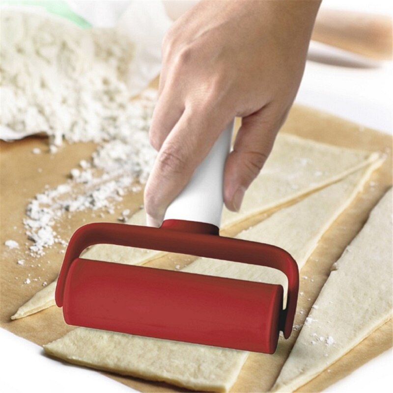 Plastic Deegroller Bakken Deeg Roller Met Handvat Gebak Pizza Noodle Fondant Bakers Gereedschap Keuken Cookies Koken Accessoires