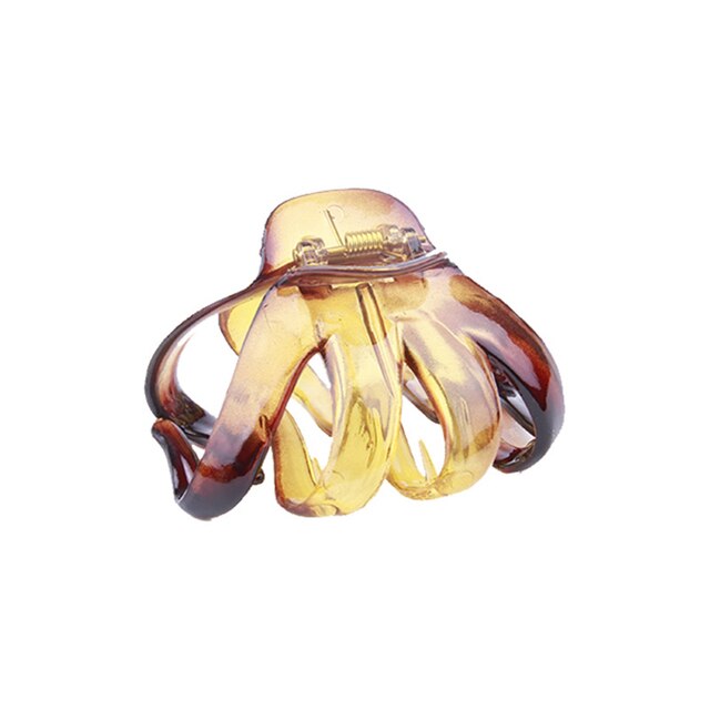 Pinza grande para el pelo para mujer, pinzas de plástico gruesas para el pelo, pinzas para el pelo para mujer, horquilla con forma de pulpo, accesorios para el cabello: 5