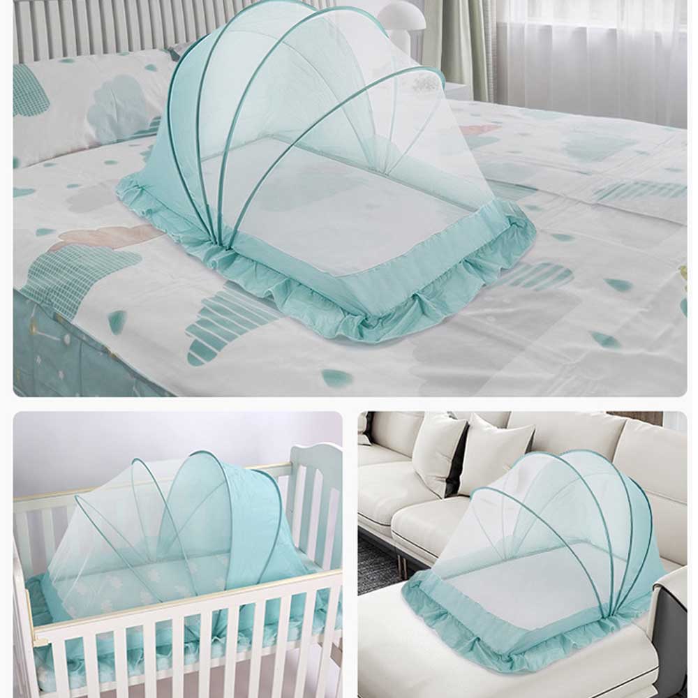 Babybed Bed Mesh Muskietennetten Draagbare Opvouwbare Baby Bed Netto Reizen Babykamer Baby Beddengoed Kinderen Muskietennetten