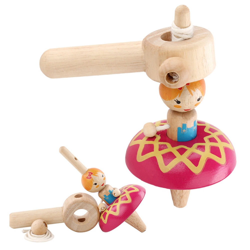 Prinses Houten Gyro Spinning Top Meisjes Speelgoed Kinderen Volwassen Relief Stress Desktop Tol Gyro Speelgoed Kinderen Verjaardagscadeautjes #30: Default Title