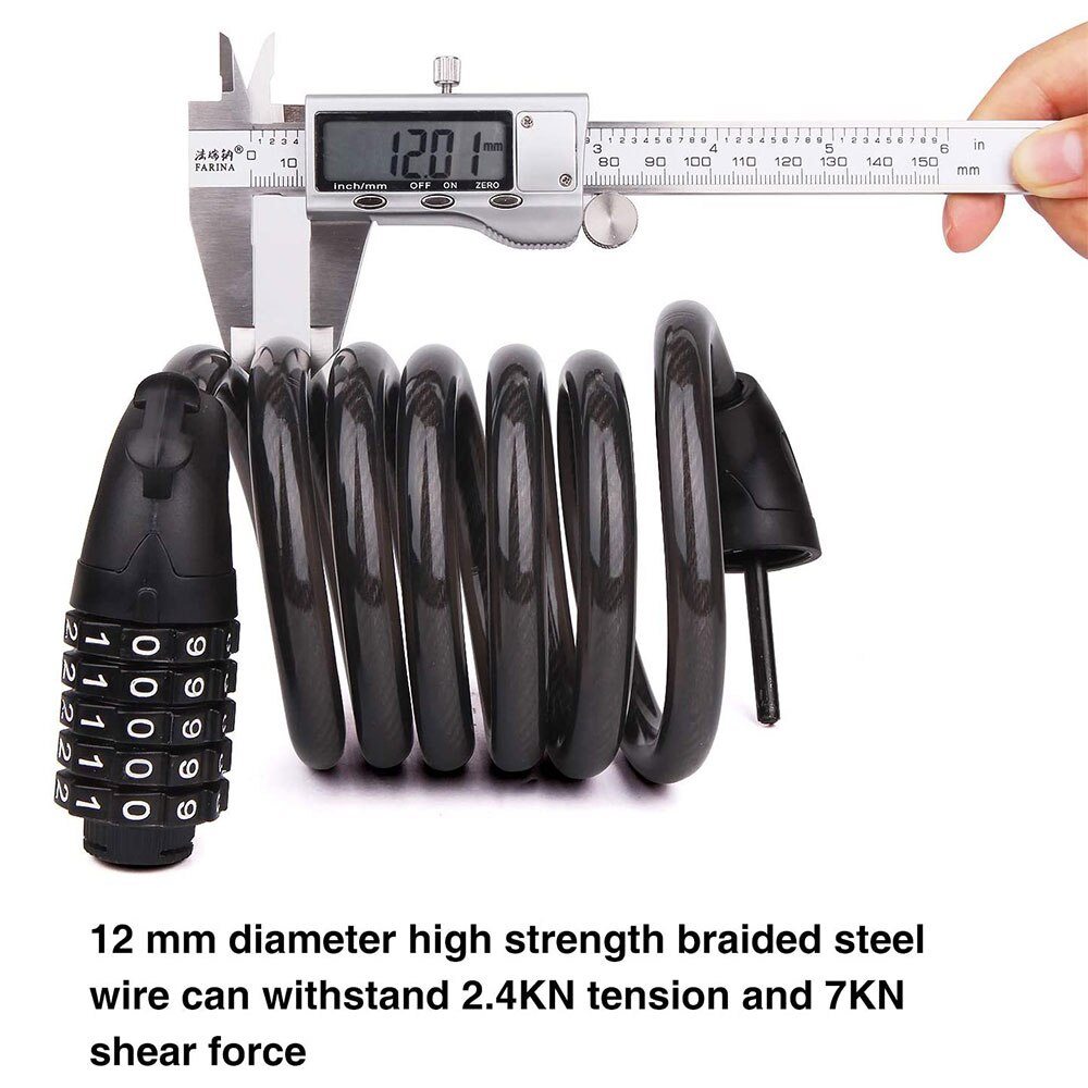 Fiets Wachtwoord Lock Anti-Diefstal Mtb Combinatie Lock Bike Kabel Code Lock Beveiliging Veiligheid Gecodeerde Stalen Bedrading Fiets Veiligheid lock