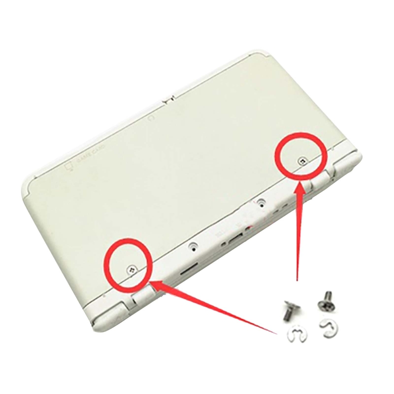 Tornillos de reparación para 3DS/LL/XL 3DS/3dsll/3dsxl reemplazo de tornillo de cubierta trasera de batería