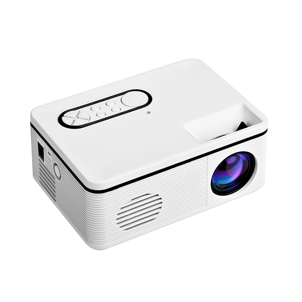 S361 Draagbare Mini Led Projector 320X240 Pixels 600 Lumen Projector Home Cinema Media Player Ingebouwde in Speaker