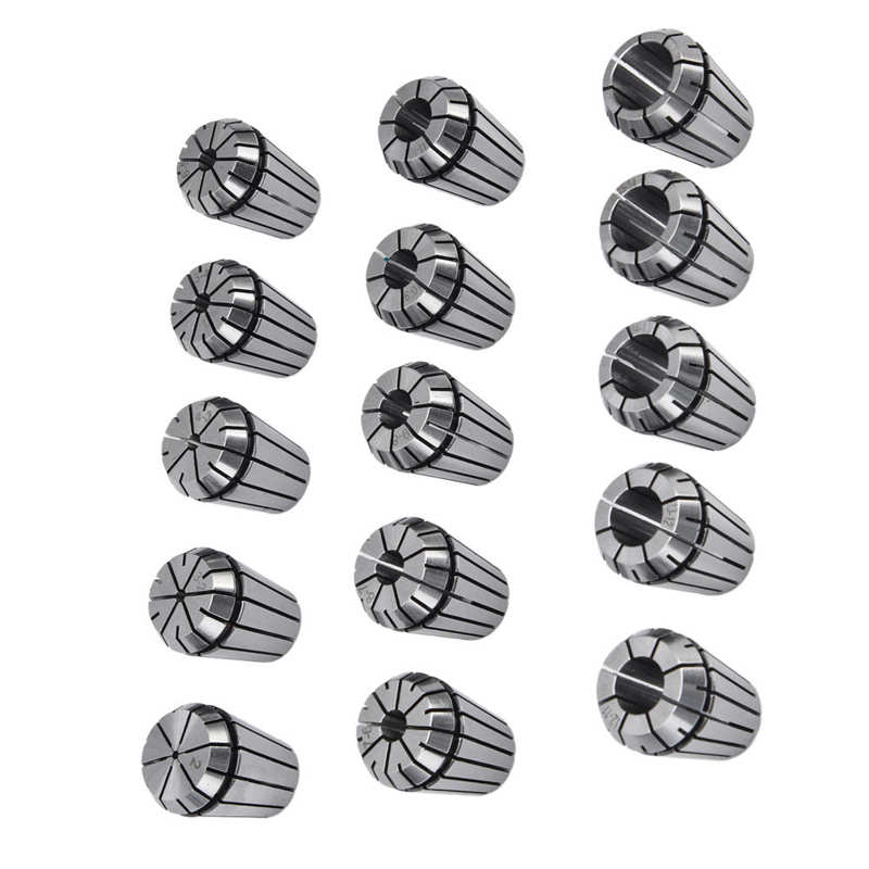 15-Piece ER25 Collet Set – 2mm To 16mm, Spring Collets For CNC, Milling, Engraving Machines