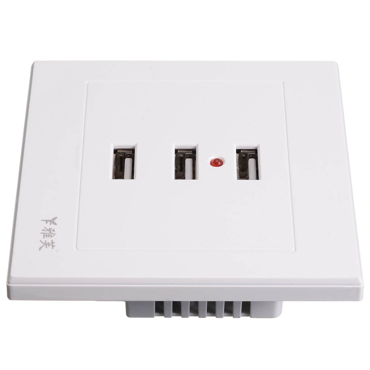 10A 3 Port USB 2.0 Wall Socket USB Wall Charger Socket Adapter 5V 10A Power Outlet Plate Panel Home Decor