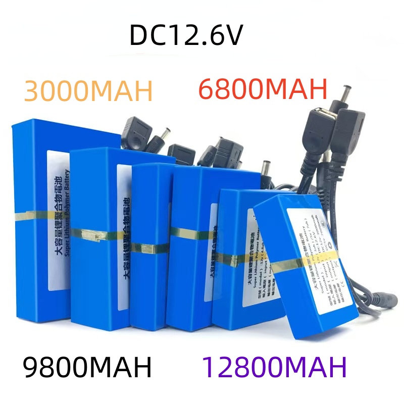 Grote Capaciteit Polymeer Lithium Batterij 12V Bewaking Led Lichtbak Straatlamp Solar Lichtstrip Opladen Batterij