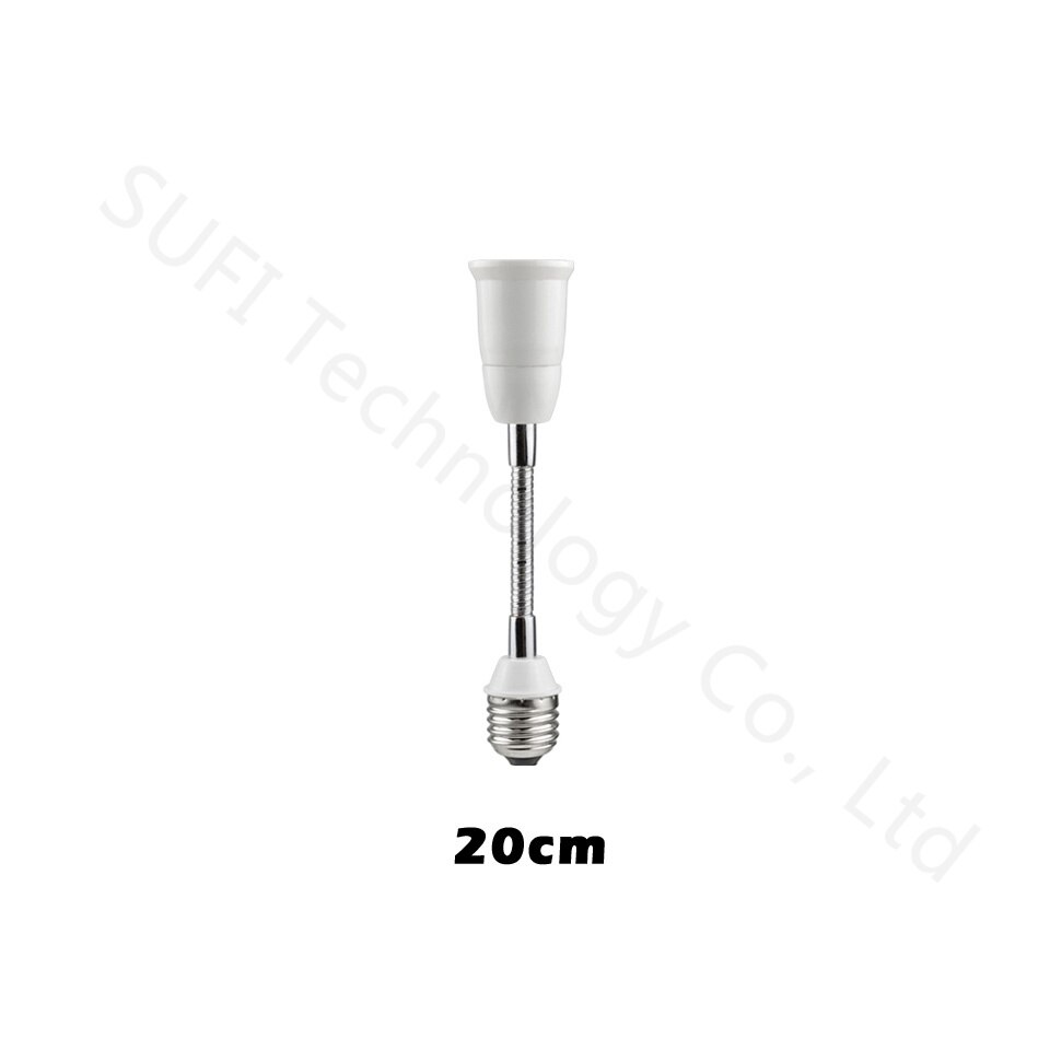 Lot de  e27 to e27 2 de douilles pour ampoules led, 20cm 30cm 40cm 50cm 60cm, convertisseurs: 20cm