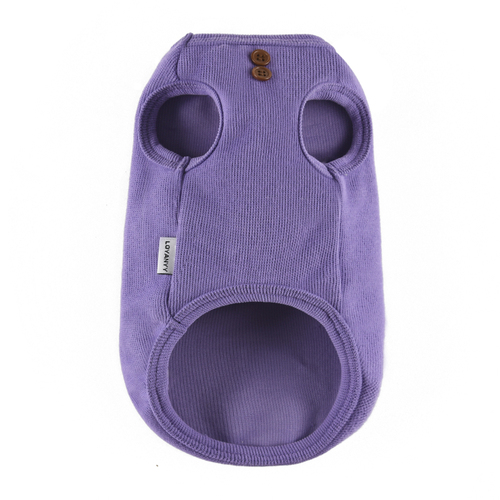 Solid Thin Cotton Pet Dog Tshirts Para Perro Sweet Korea Style Dog Shirts Pomeranian Chihuahua Yorkie Vest Dogs Pets Costume: Purple Vest / 14