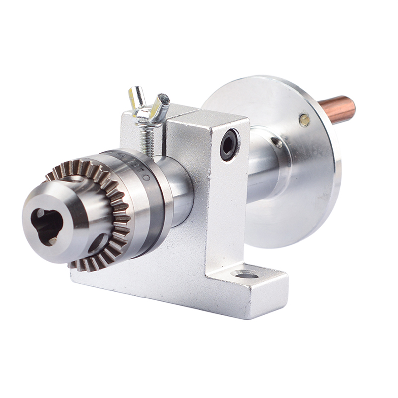 Cabezal de centro de torno en vivo con portabrocas, accesorios de bricolaje para Mini máquina de torno, Centro de torno giratorio, herramienta de carpintería, 1 ud.