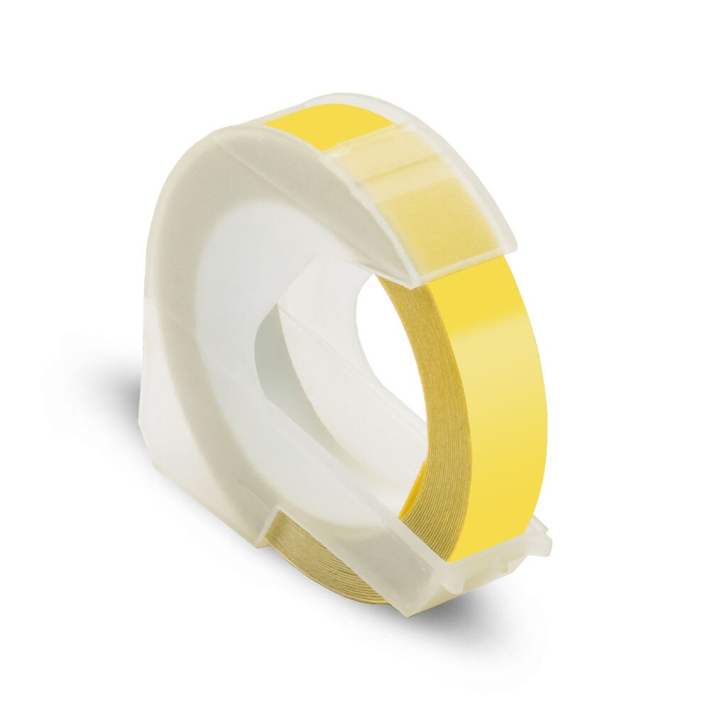 Labelwell 9MM dla Dymo 3D plastikowa taśma tłocząca kompatybilna z Dymo 1540 1610 tłoczenie drukarka do etykiet 3D etykieta pcv dla Motex E101: Light Yellow