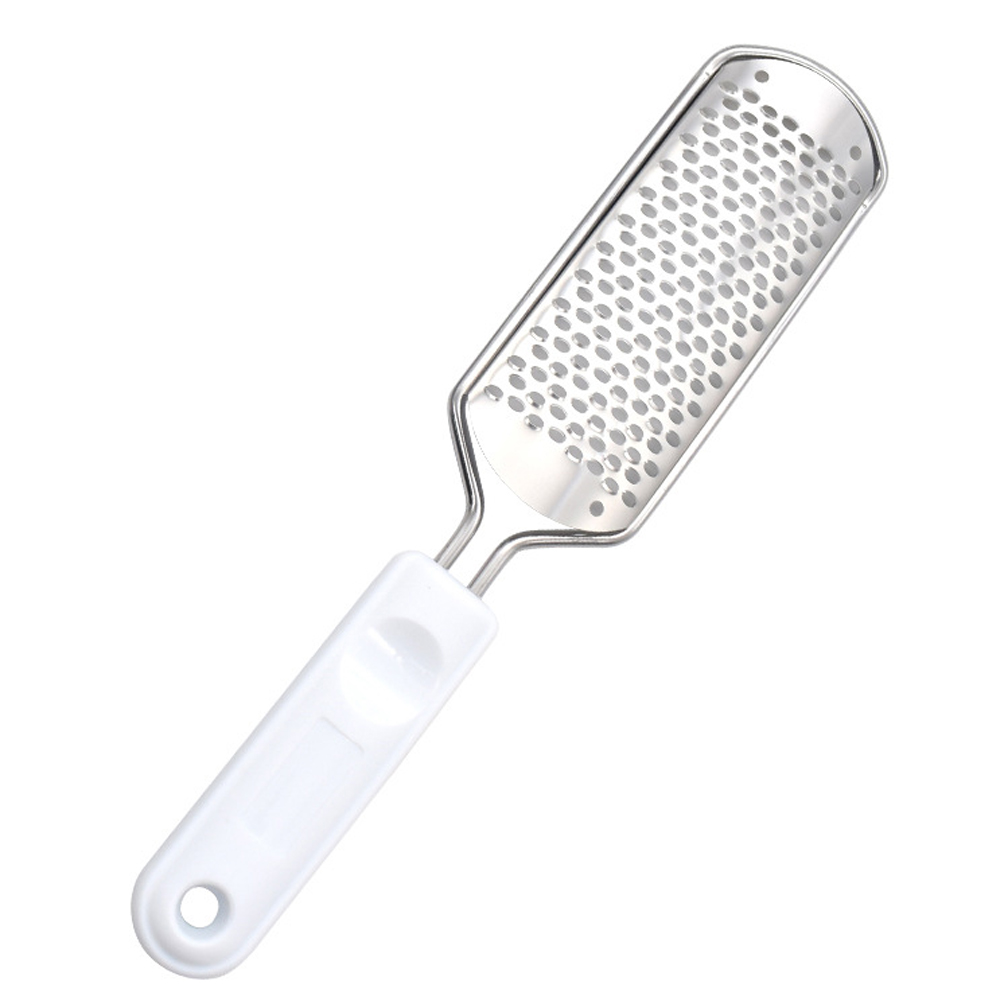 Râpe à pied, lime de pédicure, brosse en acier inoxydable, épurateur de talon, callosités, dissolvant de peau morte, exfoliant, outil de soins des pieds, 1 pièce