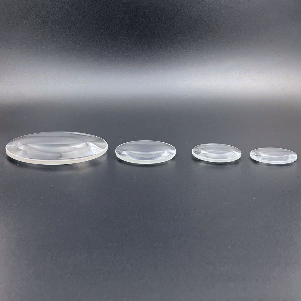10x 8x 6x 5x Vergrößerungslinse 36 40 50 80 110 MM Optisches Glas Doppelkonvexe Lupe Projektor Experimentelles Instrument