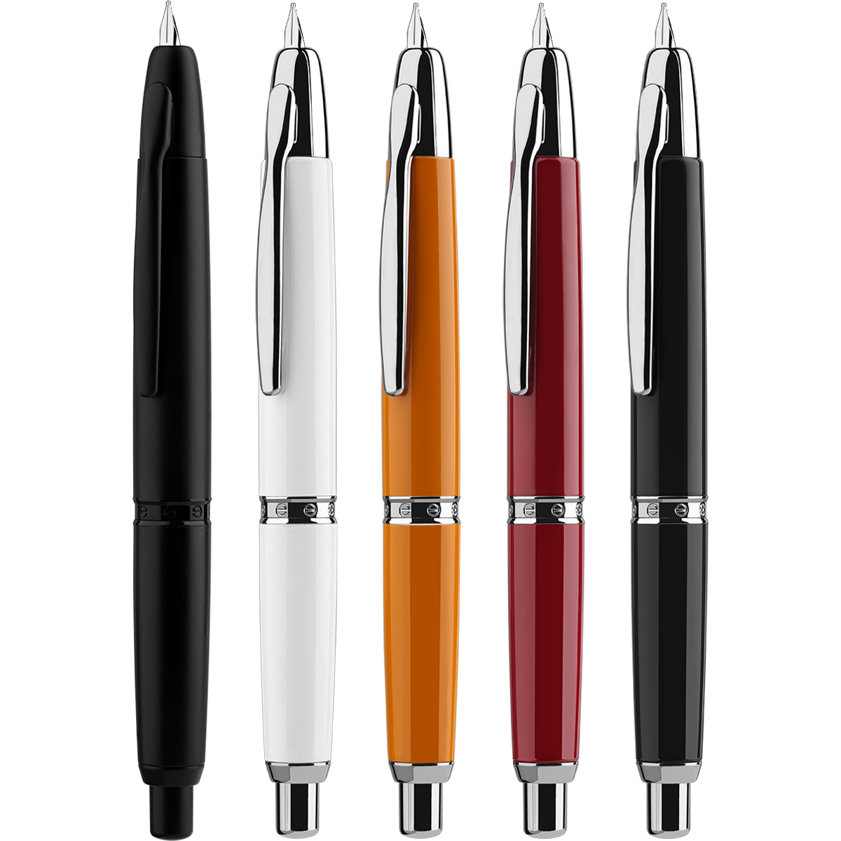 ¡En Stock! Mahanan-pluma estilográfica a presión A1, plumín extrafino retráctil de Metal de 0,4mm con Clip/sin Clip, pluma de tinta de para escribir