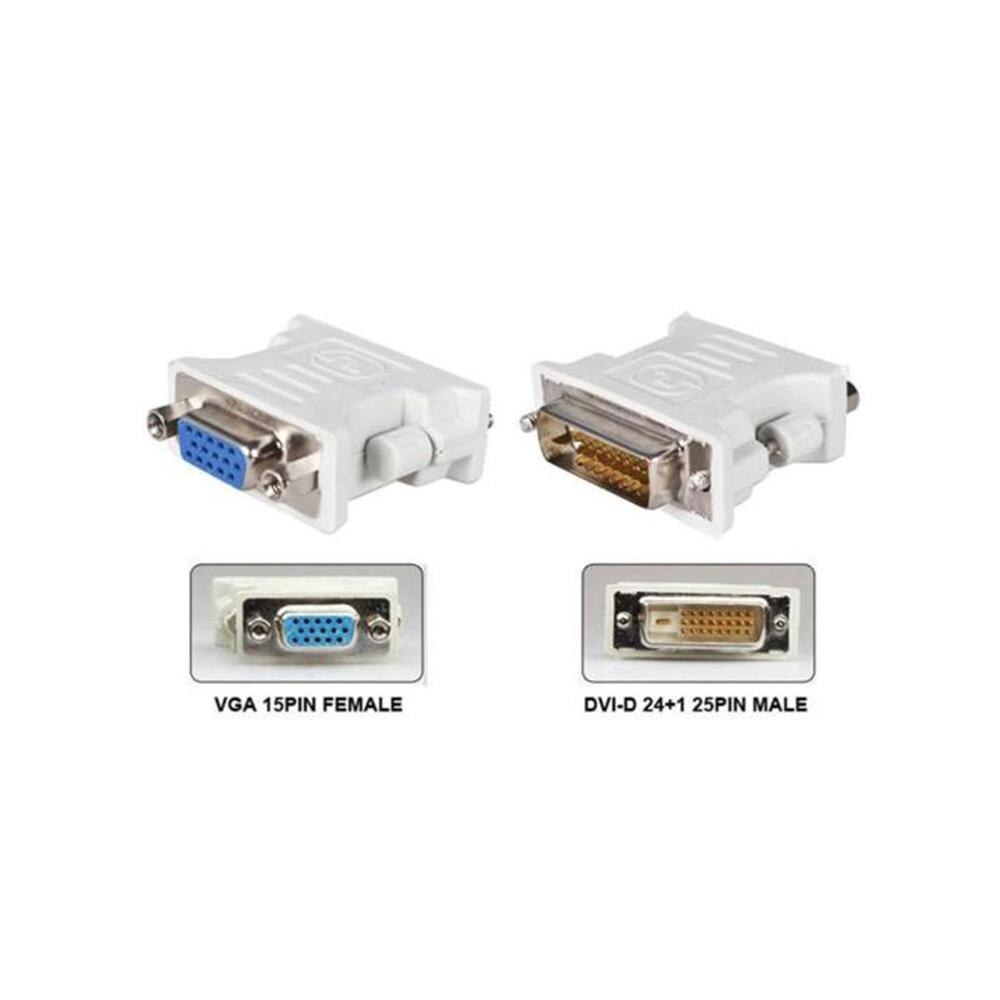 Dvi D Male Naar Vga Vrouwelijke Socket Adapter Converter Vga Naar Dvi/24 + 1/24 + 5 Pin Male naar Vga Female Adapter Converter Video Kabel