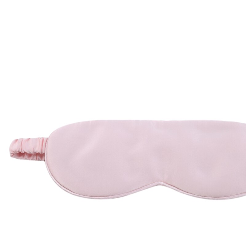 19 antifaz para dormir de seda Mulberry y venda para los ojos con correa elástica cubierta suave para ojos sombra para dormir de noche máscara de ojo de siesta de viaje: pink