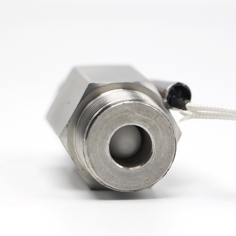 110V 3/4" DN20 Male Stainless Steel Metal Shell Liquid Water Flow Sensor Switch ZFS-02S