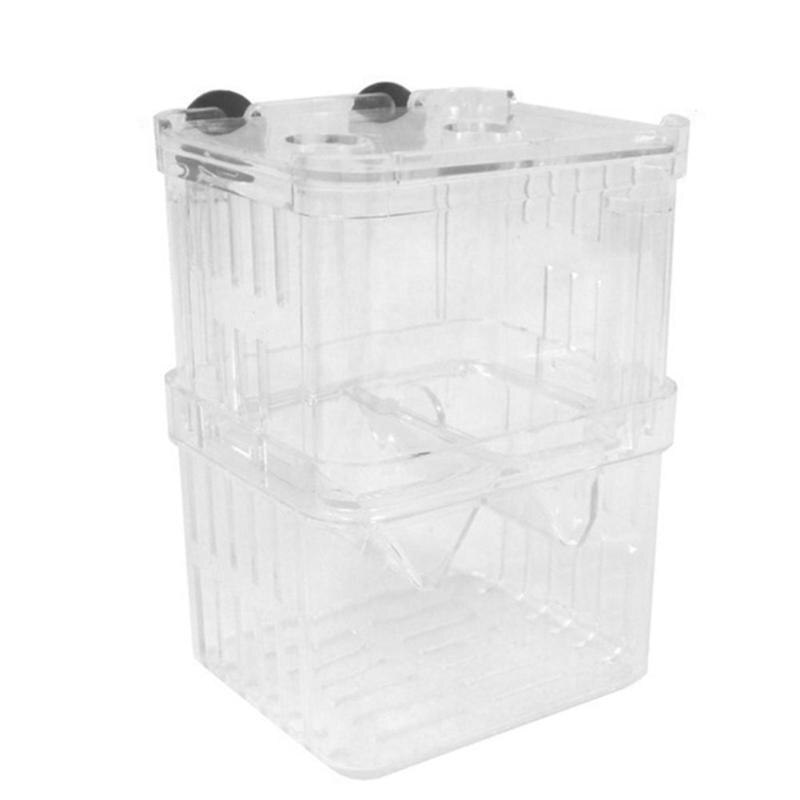 Aquarium Incubator Box Acrylic Fish Tank Breeding Box Aquarium Double Guppies Hatching Incubator Reptile Cage Turtle House: Default Title