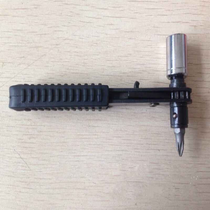 6.35cm Socket Black Mini 1/4" Ratchet Wrench Screwdriver Socket Wrench Rods Quick Release Hand Tools Rini Ratchet