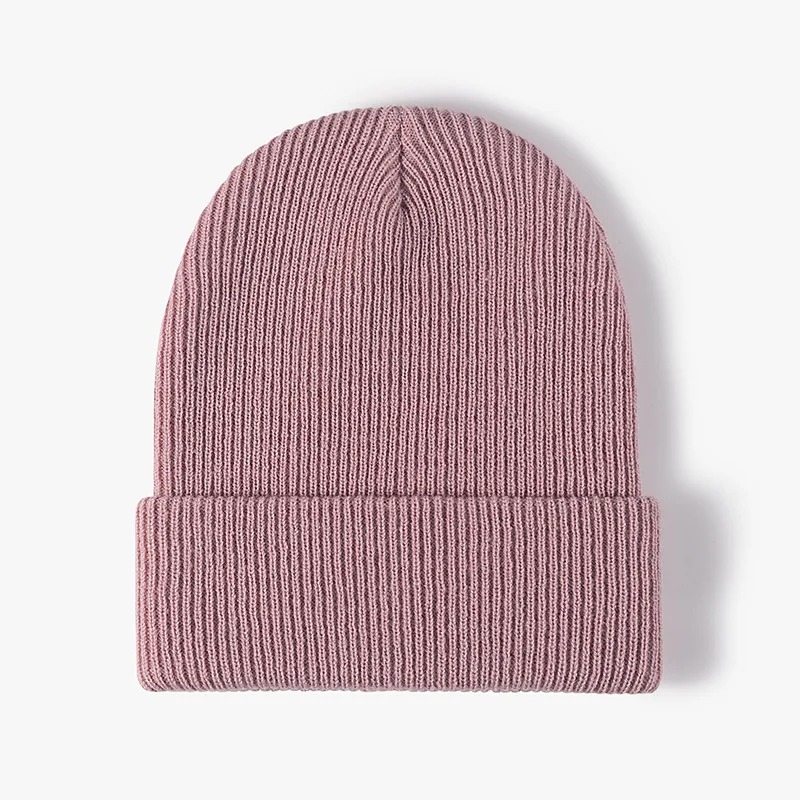 Vrouwen Mannen Herfst Winter Warm Beanie Hoed Effen Kleur Dame Mannelijke Stretch Gebreide Gehaakte Mutsen Hoed Cap voor Vrouwen Mannen Beanie: Donkergrijs