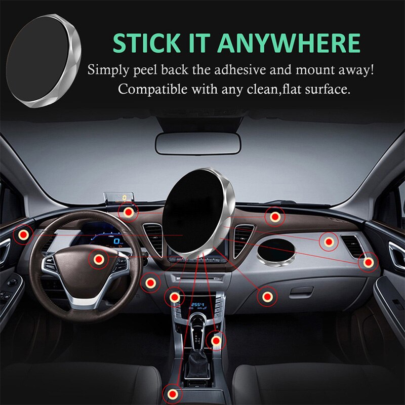 Diamond Magnet Mobile Phone Holder In Car Multi Purpose Use Stick In Anywhere Ultra Strong Magnetic Mobile Phone Holder Bracket