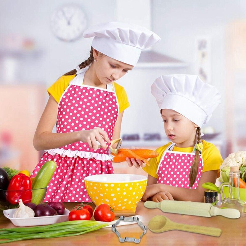 13 stück freundlicher Kochen Backen Spielzeug einstellen, Küche Utensilien Backen Werkzeuge Spielen Haus Kuchen Schürze Für freundlicher Rolle Spielen