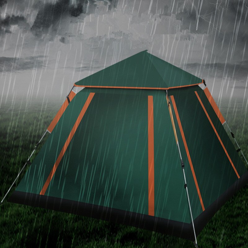 Tente de camping carrée en tissu Oxford pour 3-4 personnes, simple couche, repas en plein air familial, fournitures, nouveauté