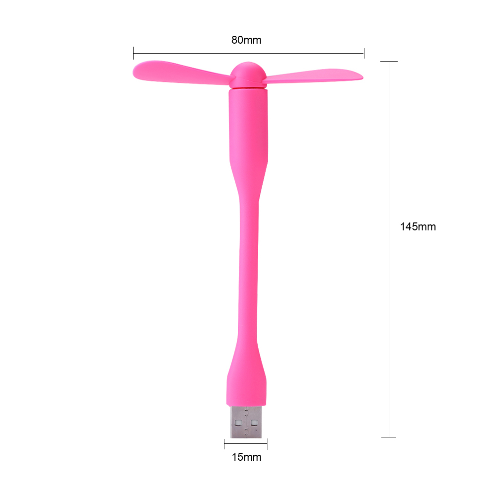 USB Small Fan Flexible Bendable Mini Fan For Power Bank Laptop PC Charger Portable Hand Cooling Fans For Computer Summer Gadgets