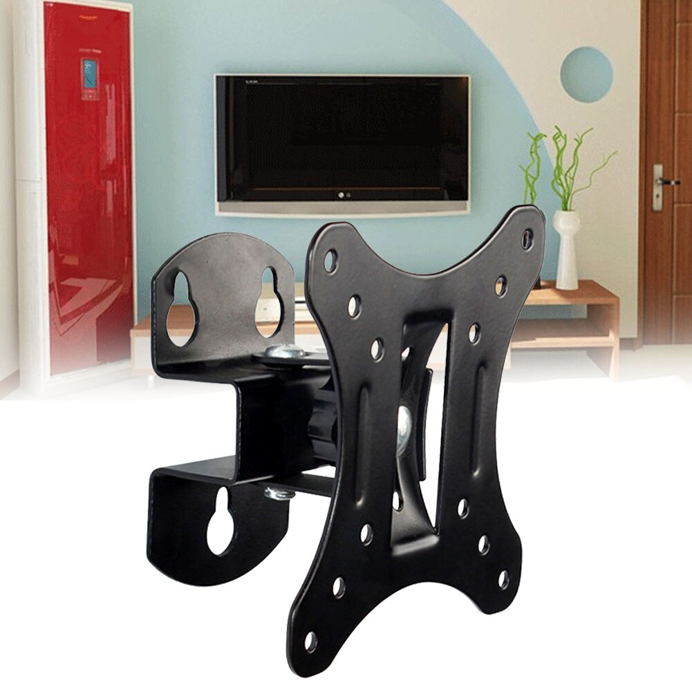 TV Bracket Living Room 12-26inch Hanging Home Stable Monitor Stand Tilt Swivel Wall Mount Universal Adjustable Steel