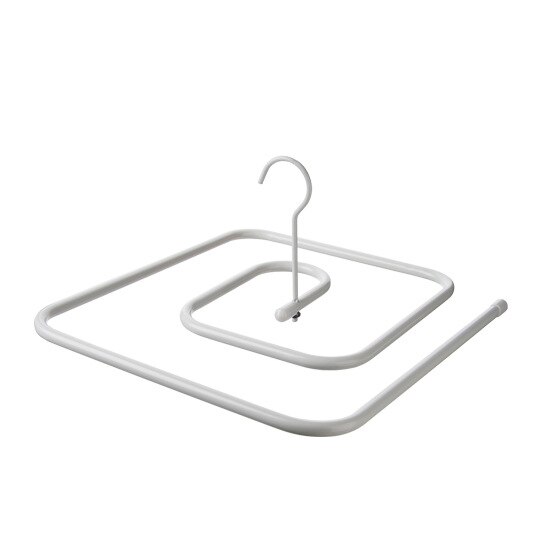Space-saving Spiral 2.2m Quilt Hanger Circle Square Detachable Towel Hanger Balcony Portable Underwear Hanging Tool: Square
