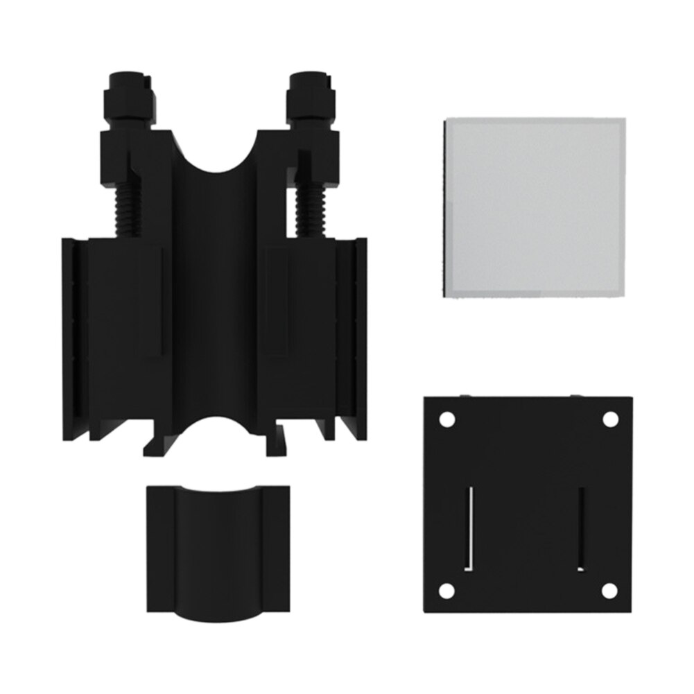 Freshwater Fish Aquarium Tank Lily Pipe Fixture Universal Inflow Outflow ABS Fixing Aquatic Plants Easy Install DIY Tube Holder: black