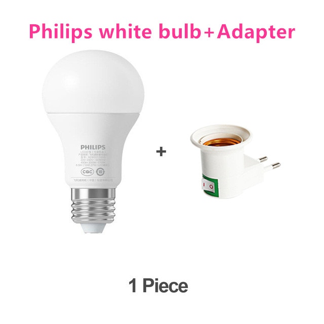XiaoMi Yeelight Colorful Bulb E27 Smart APP WIFI Remote Control Smart LED Light RGB/Colorful temperature Romantic lamp bulb: White with Adapter