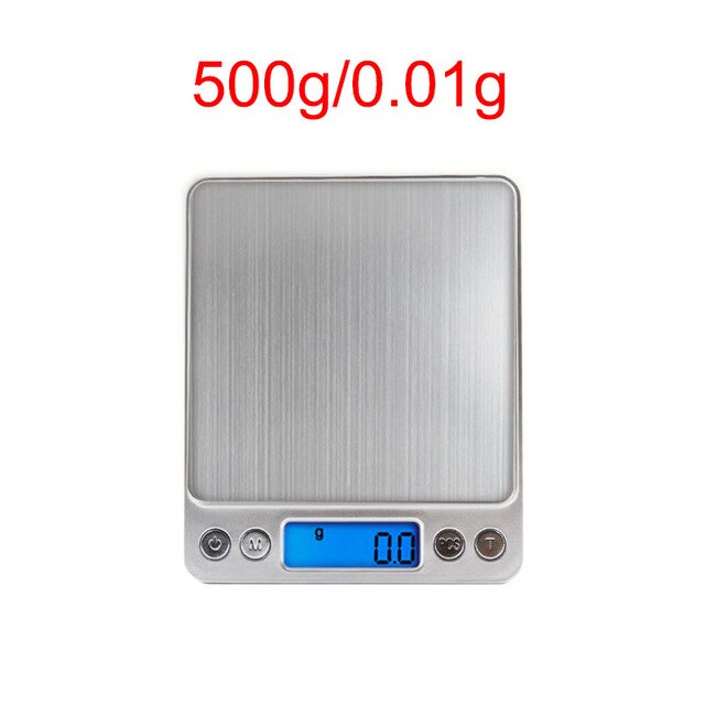 0.01g/0.1g Precision LCD Digital Scales 500g/1000/3000g Mini Precision Backlight Electronic Grams Weight Balance Scale: 500g-0.01g