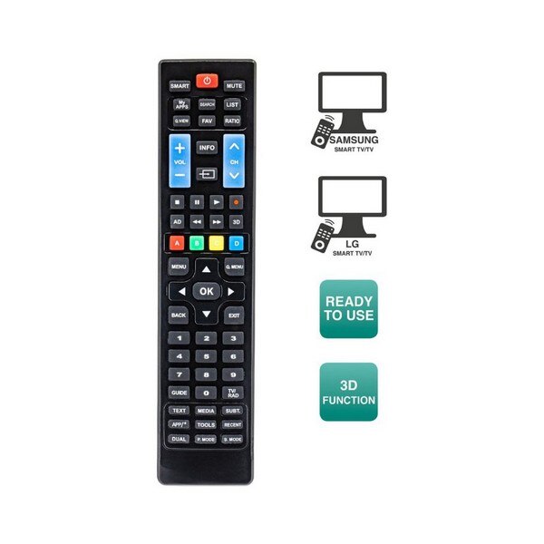 Afstandsbediening Voor Smart Tv Ewent EW1575 Zwart