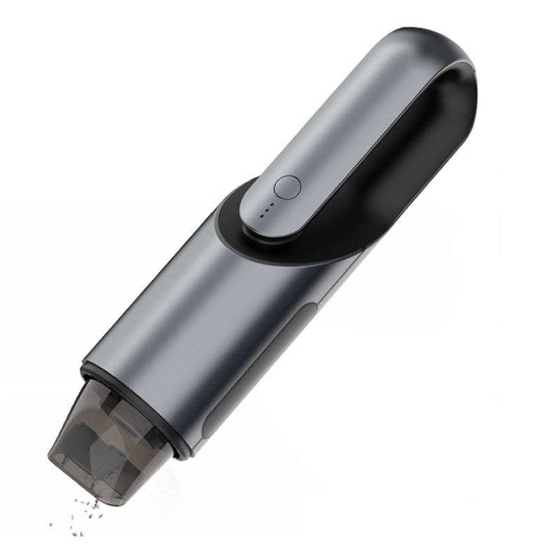 Novel-4000Pa Corded Car Vacuum Cleaner Portable Wireless Handheld Auto Vacuum Cleaner Robot for Car Interior & Home & Computer C: Black