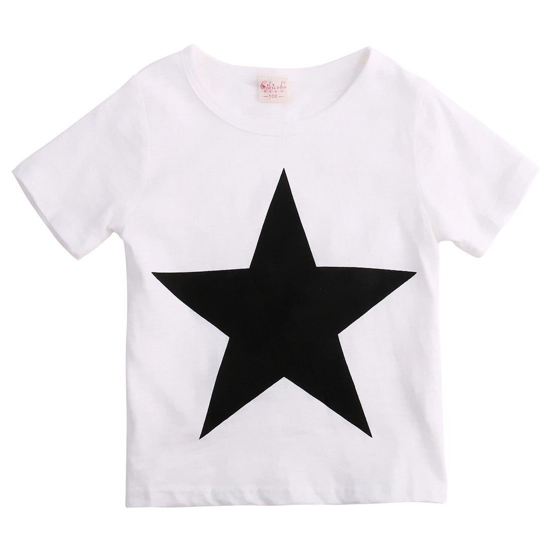 Sommer småbørn børn baby dreng tøj stjerne t shirt toppe harem bukser 2 stk outfits sæt tøj 2-7t