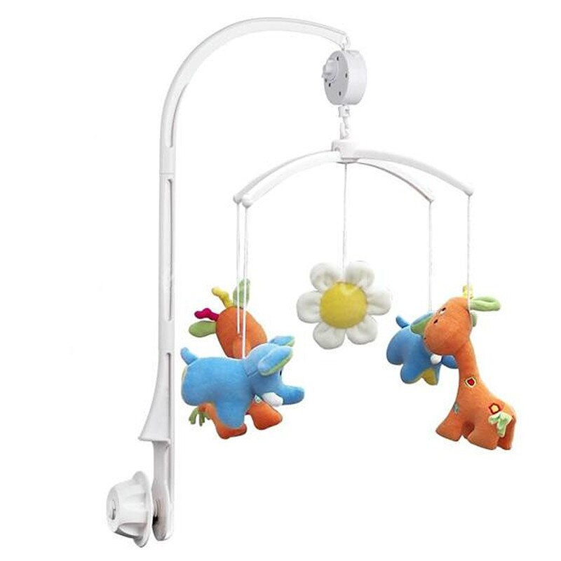 1einstellen Baby Spielzeug Weiß Rasseln Halterung einstellen Baby Krippe Handy, Mobiltelefon Klemme Bett Glocke Spielzeug Halfter Arm Halterung Wind-hoch Uhrwerk Musik Kasten
