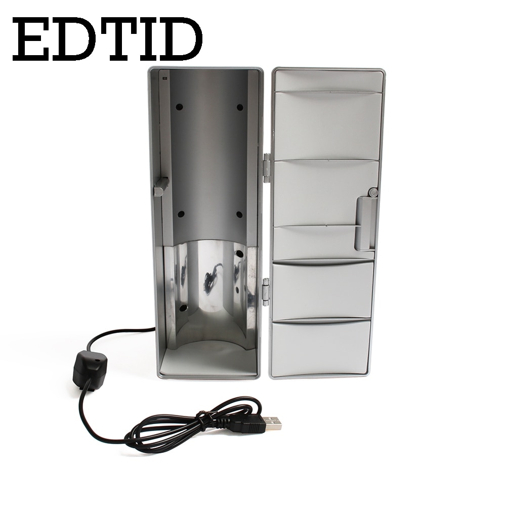 USB Mini Fridge Cooling Heating Portable PC Laptop Car Refrigerator Beer Cooler Beverage Drink Cans Freezer Warmer Cold&amp;Warm Box