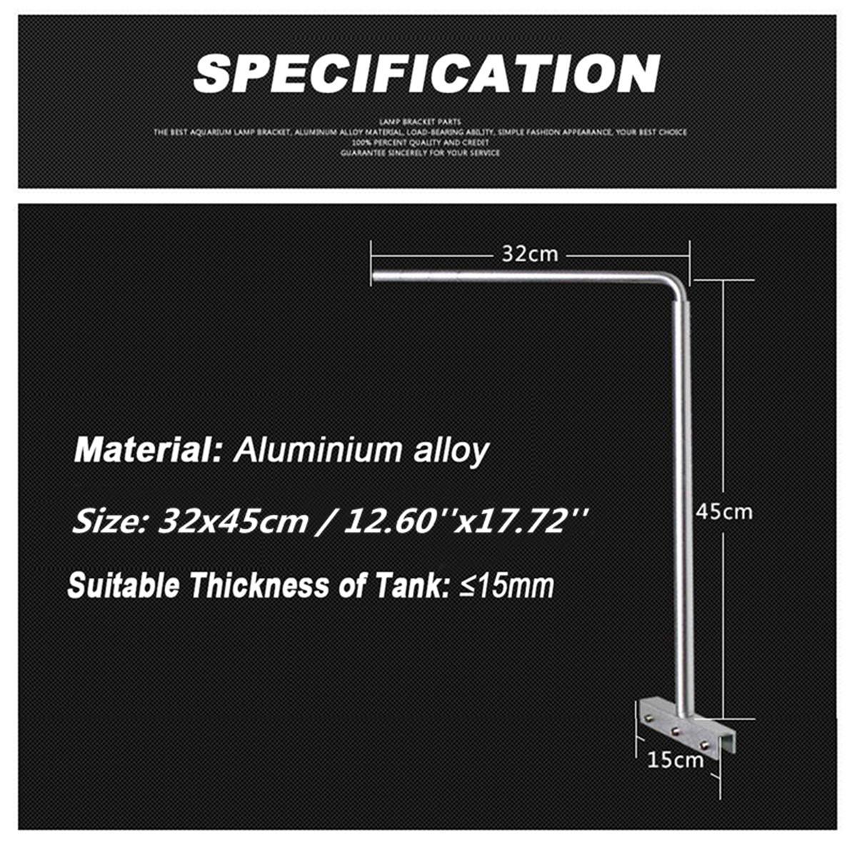 Soporte Universal de lámpara colgante de luz LED para acuario, accesorios de lámpara para acuario, suspensión de soporte de aluminio ajustable