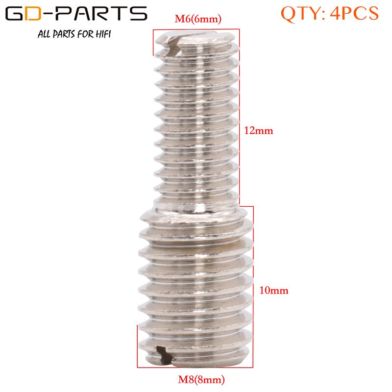 Puur Messing M8 om M6 conversie schroef variabele diameter schroef versterker voetzool installatie schroef M8 om M4: M6 to M8