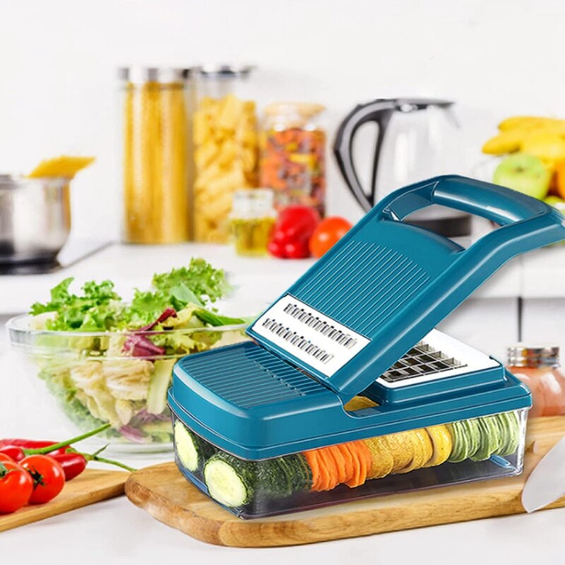 Food Chopper,Vegetable Chopper for Food Salad Potato Veggie Fruit Chopper Cutter Durable Fruit Chopper Vegetable Slicer