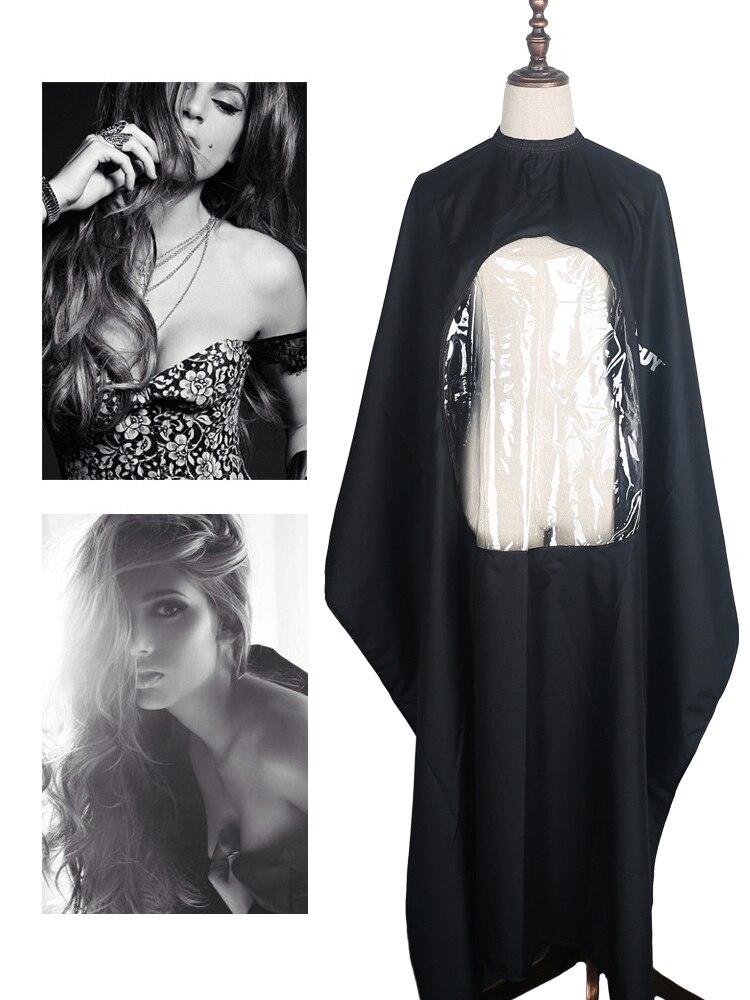 Perspective Haircut Cloth Hairdress Hair Cut Perm Waterproof Non-stick Hair Clot Kids Adult Salon Hairdressing Cape Hairdresser