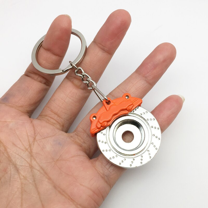 Pinzas de freno de disco giratorio FTDF, forma de piezas de coche, llavero, llavero para coche, colgante, llavero para hombre, , baratijas