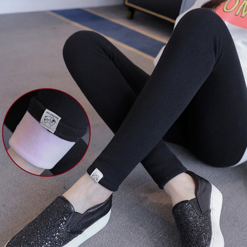 Maternity Pants Comfortable Elastic Casual Maternity Trousers Solid Color Thin Trousers Pregnant Capris Britches Knitted Legging: black / M