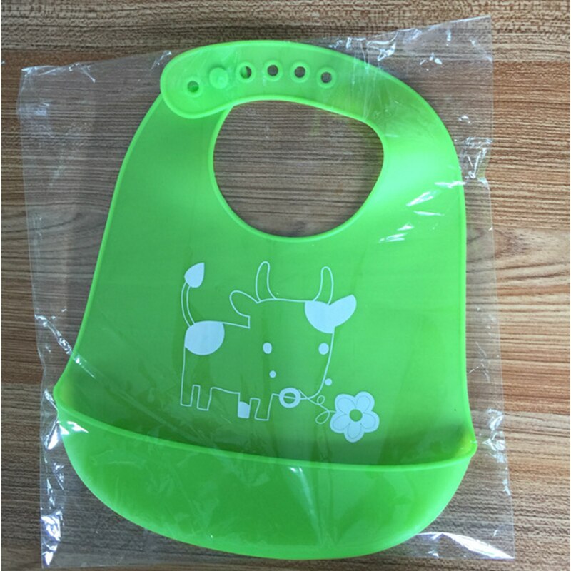 1pcs Baby Waterproof Silicone Bibs Infant Soft Cartoon Adjustable Saliva Towel Newborn Feeding Saliva Bibs Apron Burp Cloths