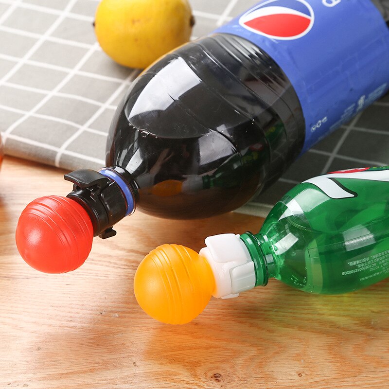 1pc Soda bouteille couvercle étanchéité boisson bouteille bouchon boisson gazeuse étanche couvercle manuel gonflage bouchon de bouteille protecteur Snap