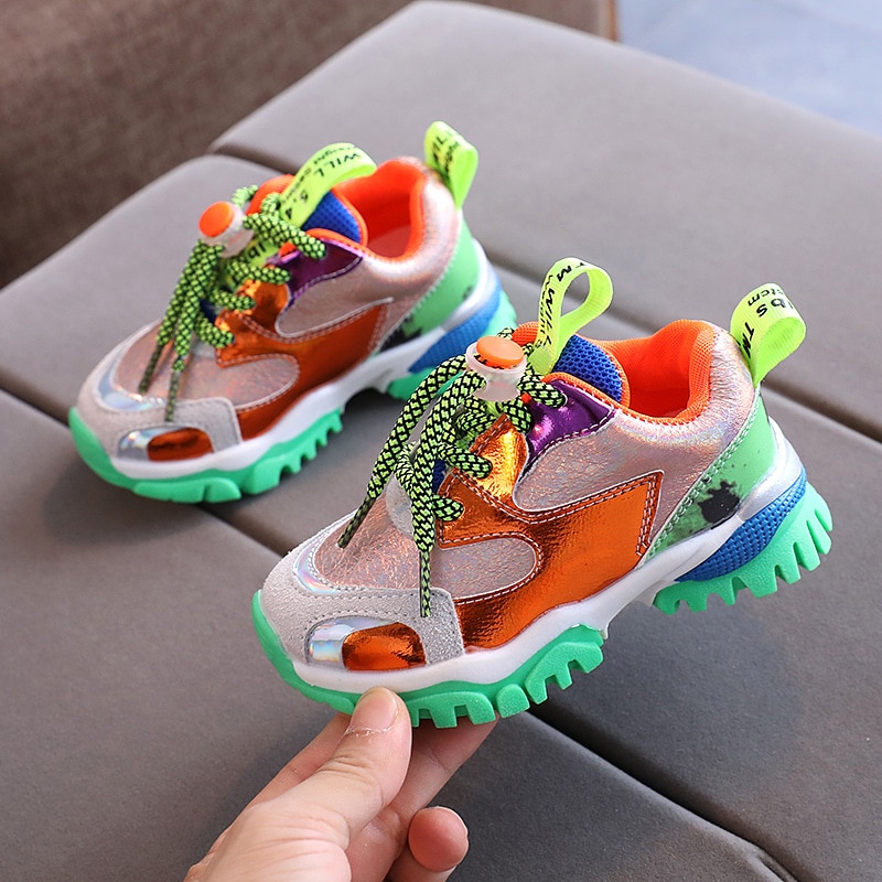 Herfst multicolor kindersneakers voor meisjes jongens kinderen casual sportschoenen outdoor sneakers merk maat 21-30
